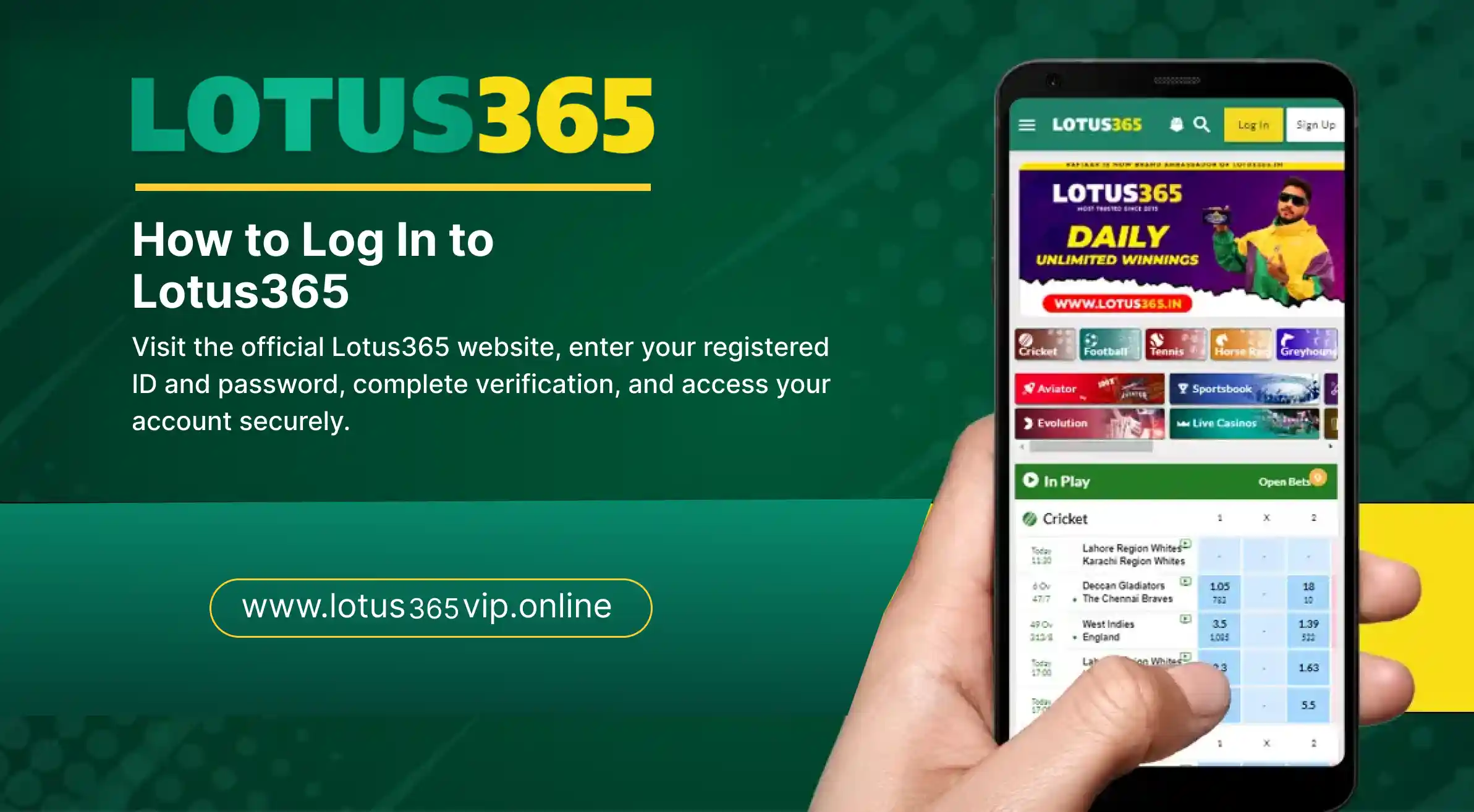 Lotus365 Login Page